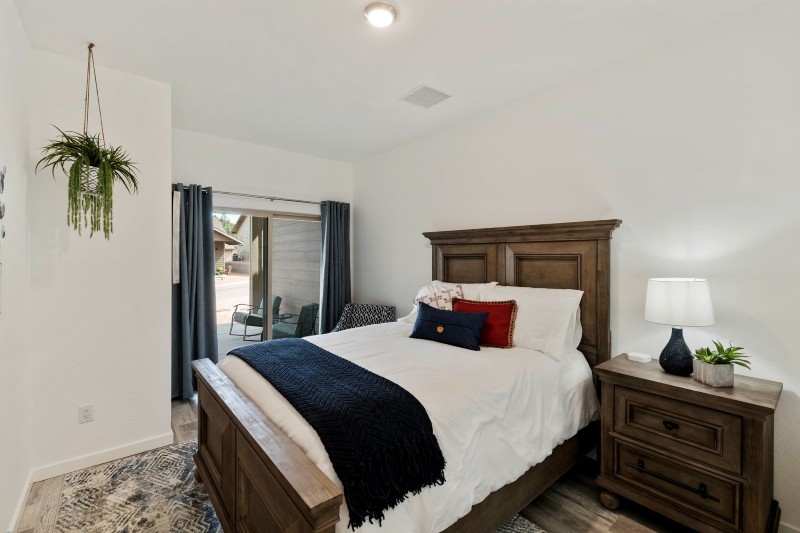 Third bedroom with patio access